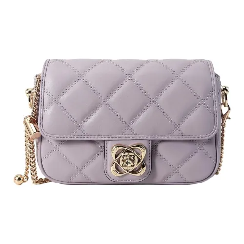 Why Коровья кожа Сумка через плечо Маленькая Женская Гиацинт Фиолетовый Белый Черный