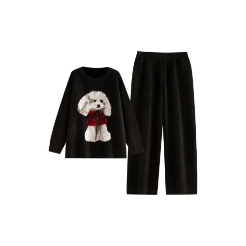 YUENEI 24285 Повседневный Черный Женские Пижамные Комплекты