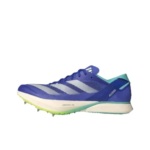 Adidas Adizero Avanti Slip-resistant Abrasion-resistant Low-top Беговые кроссовки Женские Синий Серебряный