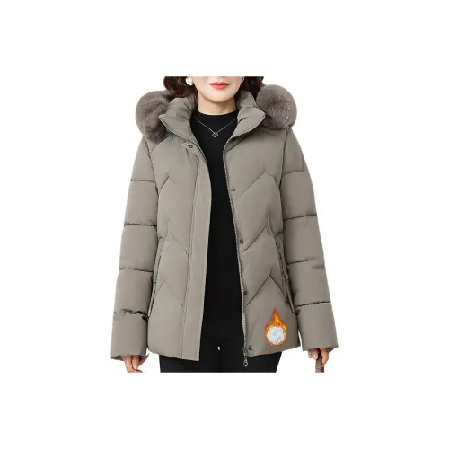 MOUSIDEYOUHUO Шерсть Ожерелье-чокер Пуховая куртка Женские