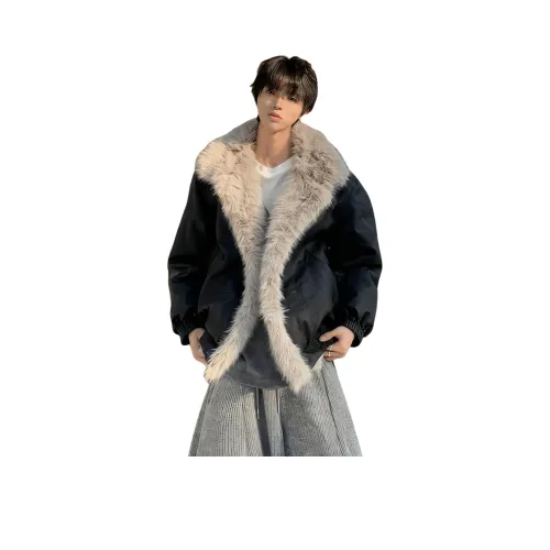 GUHUO Черный Унисекс Пуховики