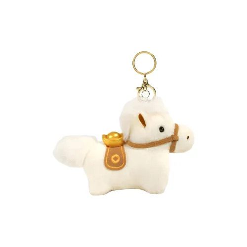 FKOFR Лошадь Год Талисман Пони Несущая Treasure Doll Плюшевый Брелок 5,8 см Длина Тела