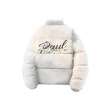 Белый Фотиния Серый (Утолщенный хлопковый пуховик)