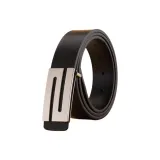 Чёрный с серебряной пряжкой S