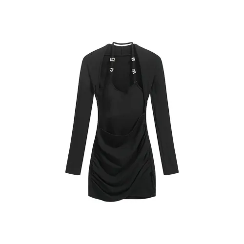 XINTATA Длинное платье с длинными рукавами женское