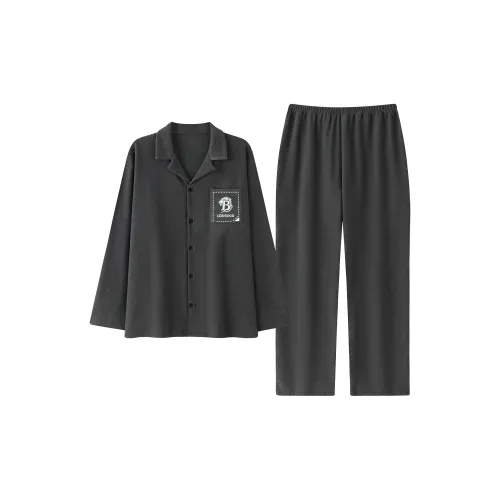 Ronecry Темно-серый Унисекс Пижамные комплекты