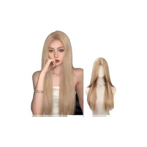 GLUNA Forehead Lace CENTER Часть Модный Женский Волосы Перука Высокая Температура Пряжа Длинные Прямые Волосы