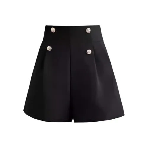 MILING Черные Женские Повседневные Шорты