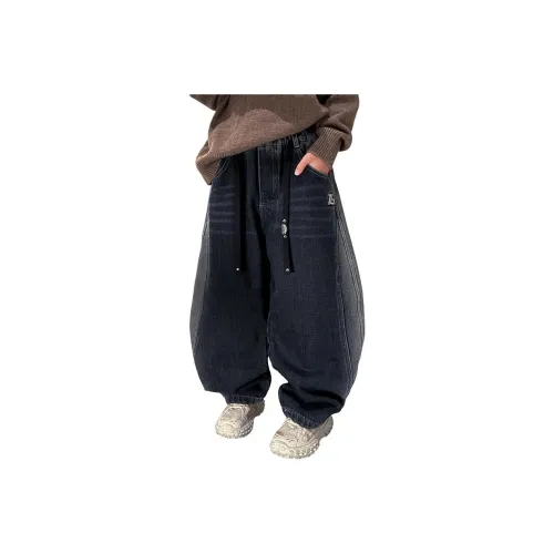 The panda is round Синий KIDS Джинсы