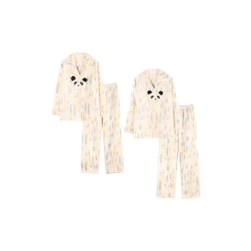 JUNEI Парный Панда Унисекс Пижамные комплекты