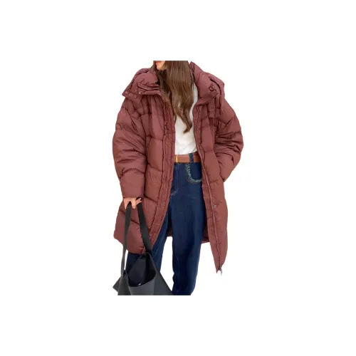NANING9 Пуховик Женский Красный