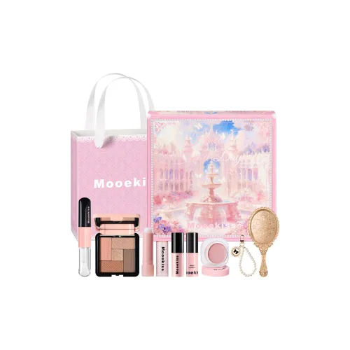 Mooekiss MYSTIC Сад Коробка Контуринг Palette Кисть для теней Palette Румяна LIP Грязь Жидкая помада Lip Balm Makeup Set