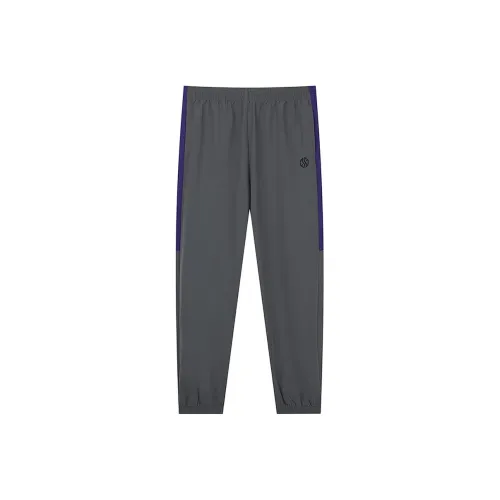 361° Гравий Серый Минеральный Фиолетовый Мужские Вязаные Тренировочные Штаны