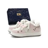 Розовый Коричневый-Бант-Эксклюзивная Обувь Коробка