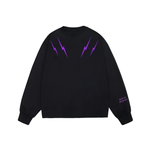 PAIN OR PLEASURE Длинный рукав Свитшот T-рубашка Весенний Осенний Базовый слой