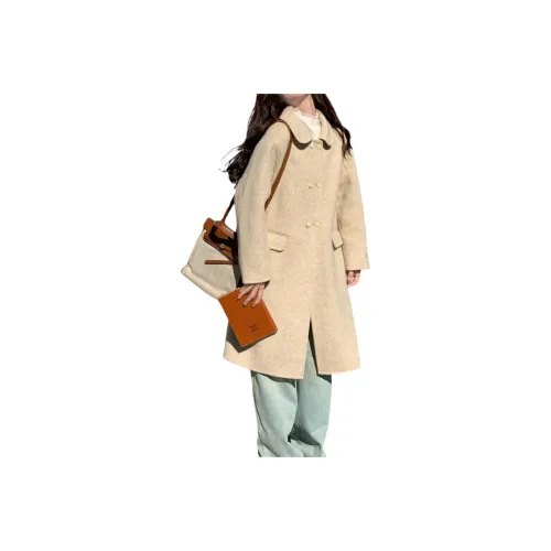 LAOYECHE Хаки Женское Пальто