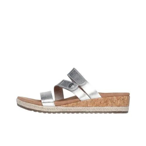 Martha Stewart x Skechers BREEZIE Шлепанцы Женские Серебряные