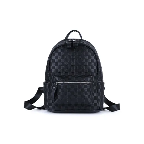 CAREELL ПУ (полиуретан) Рюкзак Унисекс Черный