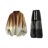 Карамель + Черный Джинсы с флисовой подкладкой