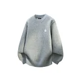 Серый с флисовой подкладкой, утолщенный