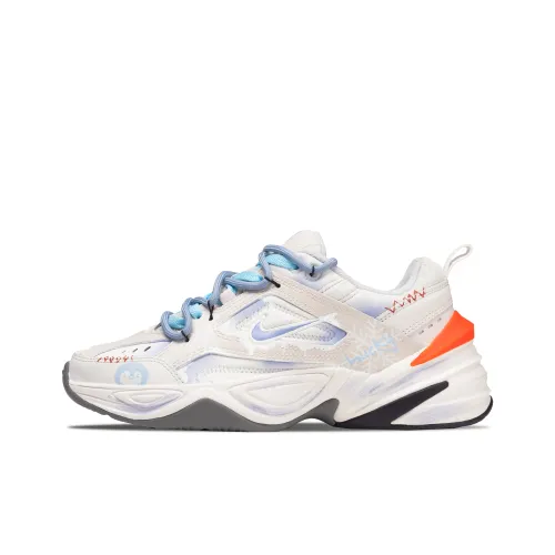 Nike M2K Tekno Ледяной кристалл Любовь Амортизация Устойчивость к истиранию Увеличение высоты Низкий Топ