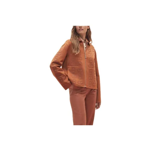 HERMES Коричневый Женские Куртки