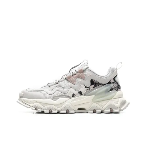 XTEP Низкий Топ Модные Спортивные Кроссовки Мужские Голубой Серый Чайный Белый