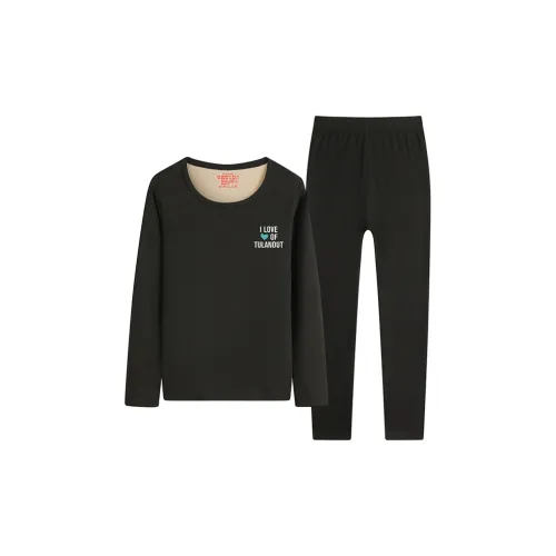 TULANDUO Черный Женский Термокостюм