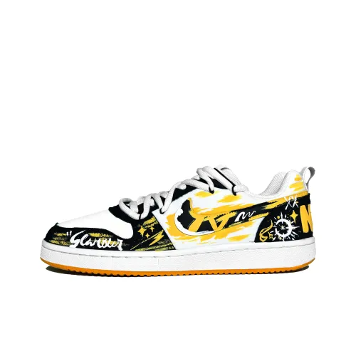 Nike Court Borough Dream Weaver Амортизация Износостойкие Низкие Кроссовки для скейтбординга Унисекс Черный Золотой