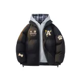 Чёрный с синим в клетку узор шляпа