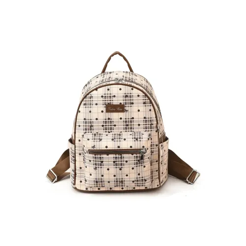 BRABOSTON ПУ (полиуретан) Рюкзак Стандартный Унисекс Кофейный Черный