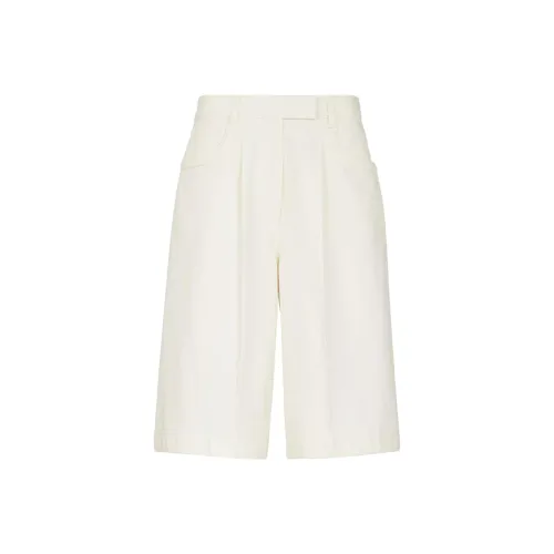 FENDI Белые Повседневные Шорты для Женщин