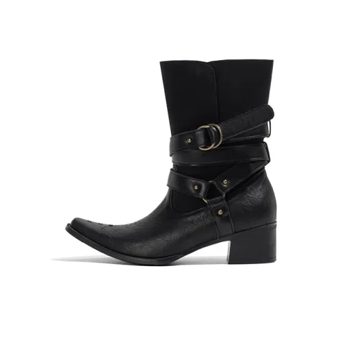 LAOMIAO Ботильоны Черные Женские