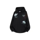 Тяжелый полиэстер-хлопок, черный-синий (с флисовой подкладкой)