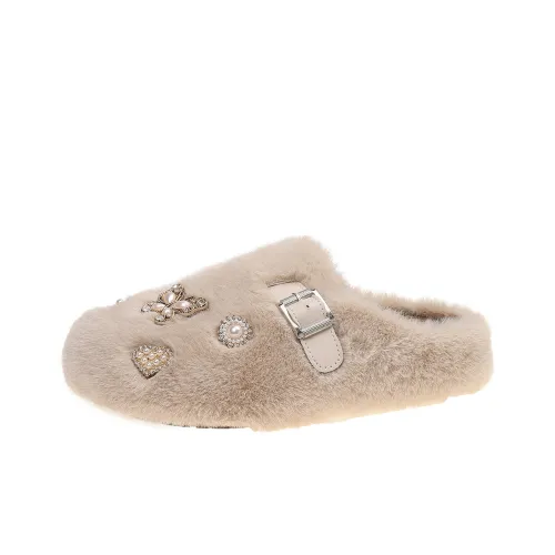 KLJK Резина Подошва Нет Особенный Эффект Домашние Тапочки Женские