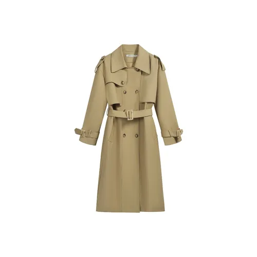 XINTATA Хаки с ремнем тренч женский