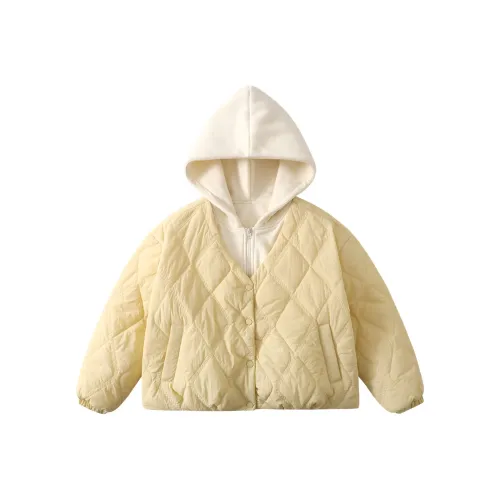 ABDT Желтый Mock Двухкомпонентный Пуховик KIDS Утеплённая Куртка