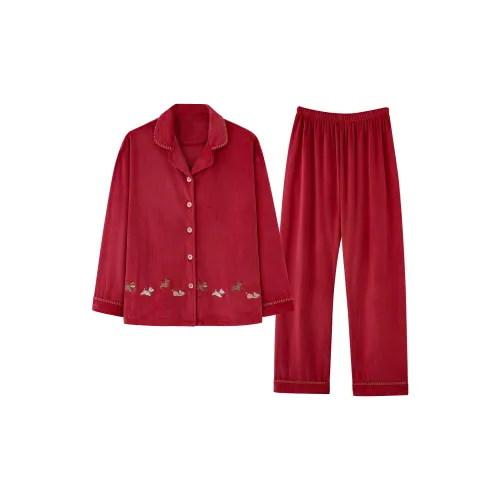 MAKEGONGZHU WZTR95879 Пара Мужской Мужской Пижамные комплекты