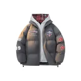 Темно-серая красная клетчатая шляпа