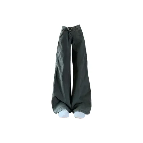LCEVHZ'S Green Women's Jeans LCEVHZ'S Зеленые Женские Джинсы