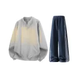 Серый + Темно-синий