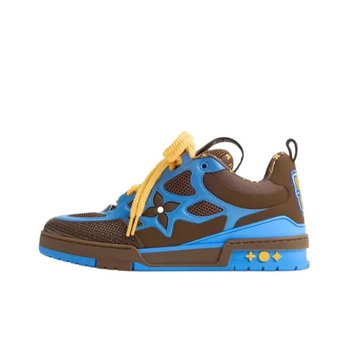 LOUIS VUITTON Skate Low Топ Скейтборд Кроссовки Мужские Синие