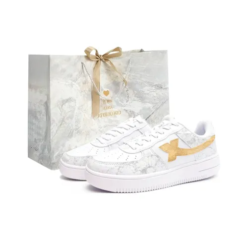 XTEP Air Force One Износостойкие и Легкие Низкие Кроссовки для Скейтбординга Женские