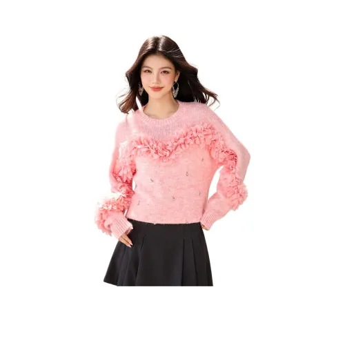 WICK BUEN Розовый Женский Трикотаж