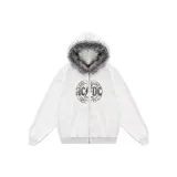 Бело-серый с флисовой подкладкой