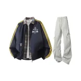 Темно-синие + светло-серые штаны