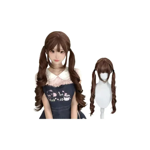 Northward Incline Lolita Double Ponytail Роман Кудрявый Женская Перука Японский стиль Длинные Закрученные Волосы