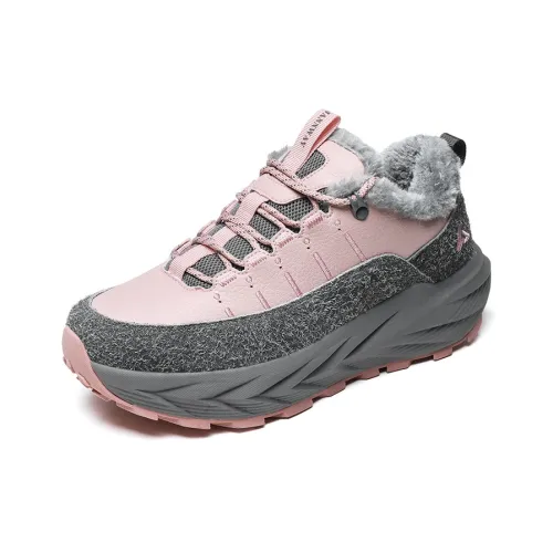 JIANJIE Низкий топ Утепленная обувь Унисекс Туманно-розовый Серый