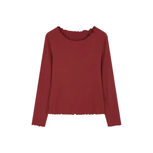 Mo Han Yi Mei T Рубашка Женская Красная