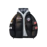 Чёрный с синим в клетку шляпа